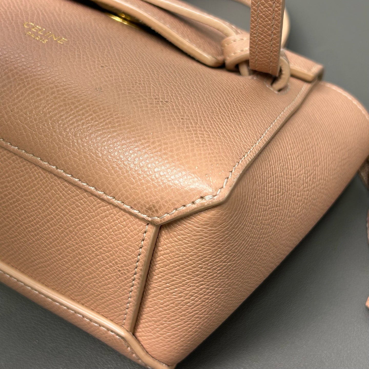 Celine - Belt Bag Pico - Grained calf leather - Nude Pink - (mini)