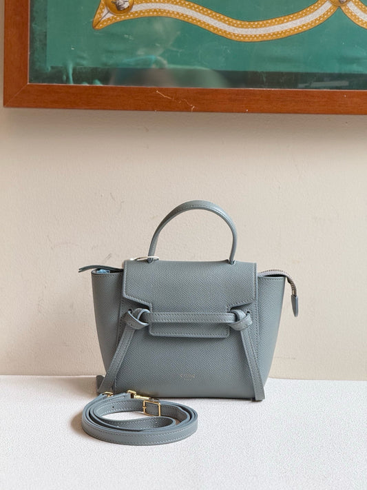 Celine - Belt Bag Pico - Leather - Blue - (mini)
