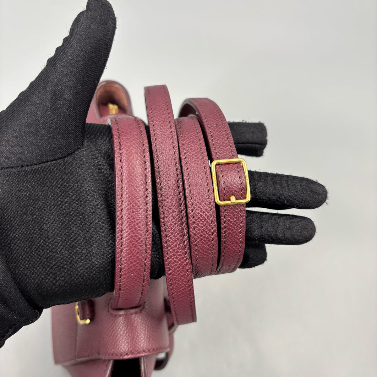 Celine - Belt Bag Pico - Leather - Burgundy - (mini)