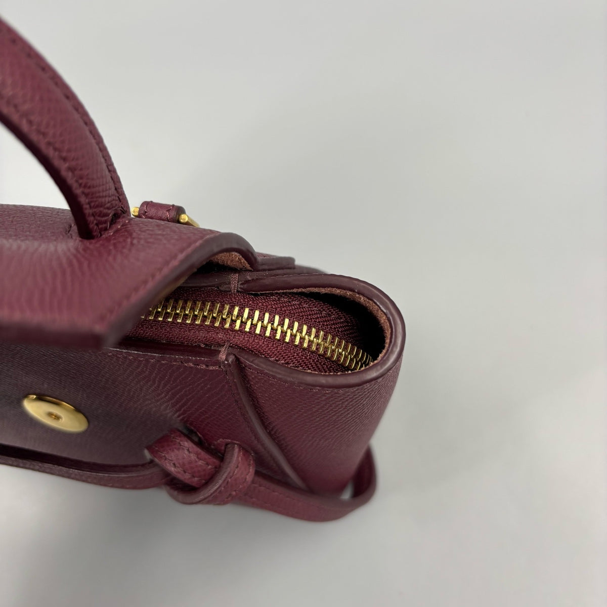 Celine - Belt Bag Pico - Leather - Burgundy - (mini)