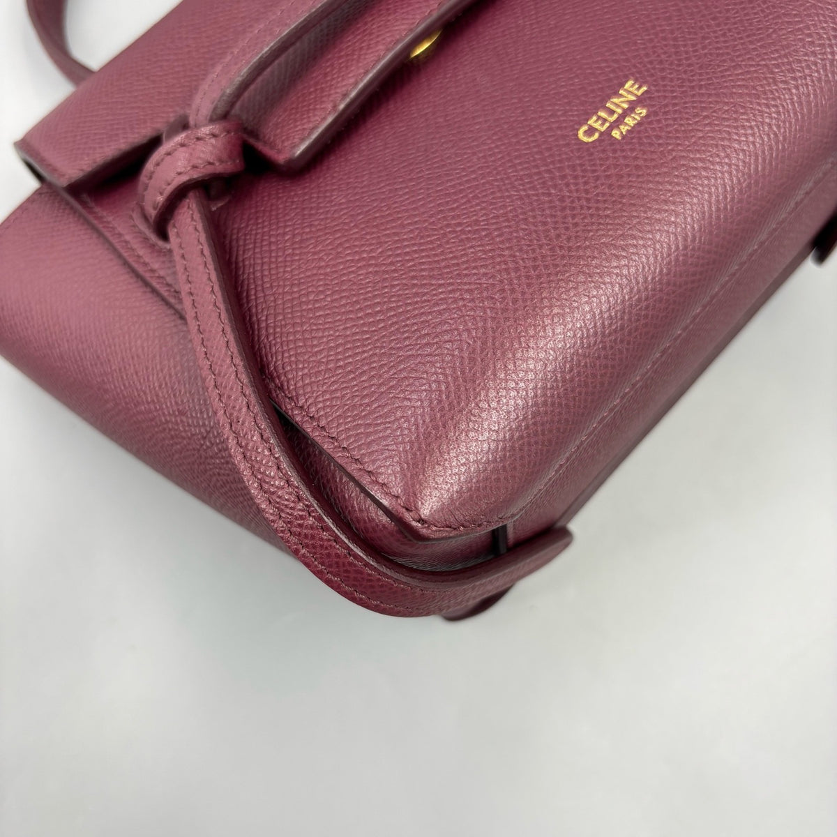Celine - Belt Bag Pico - Leather - Burgundy - (mini)