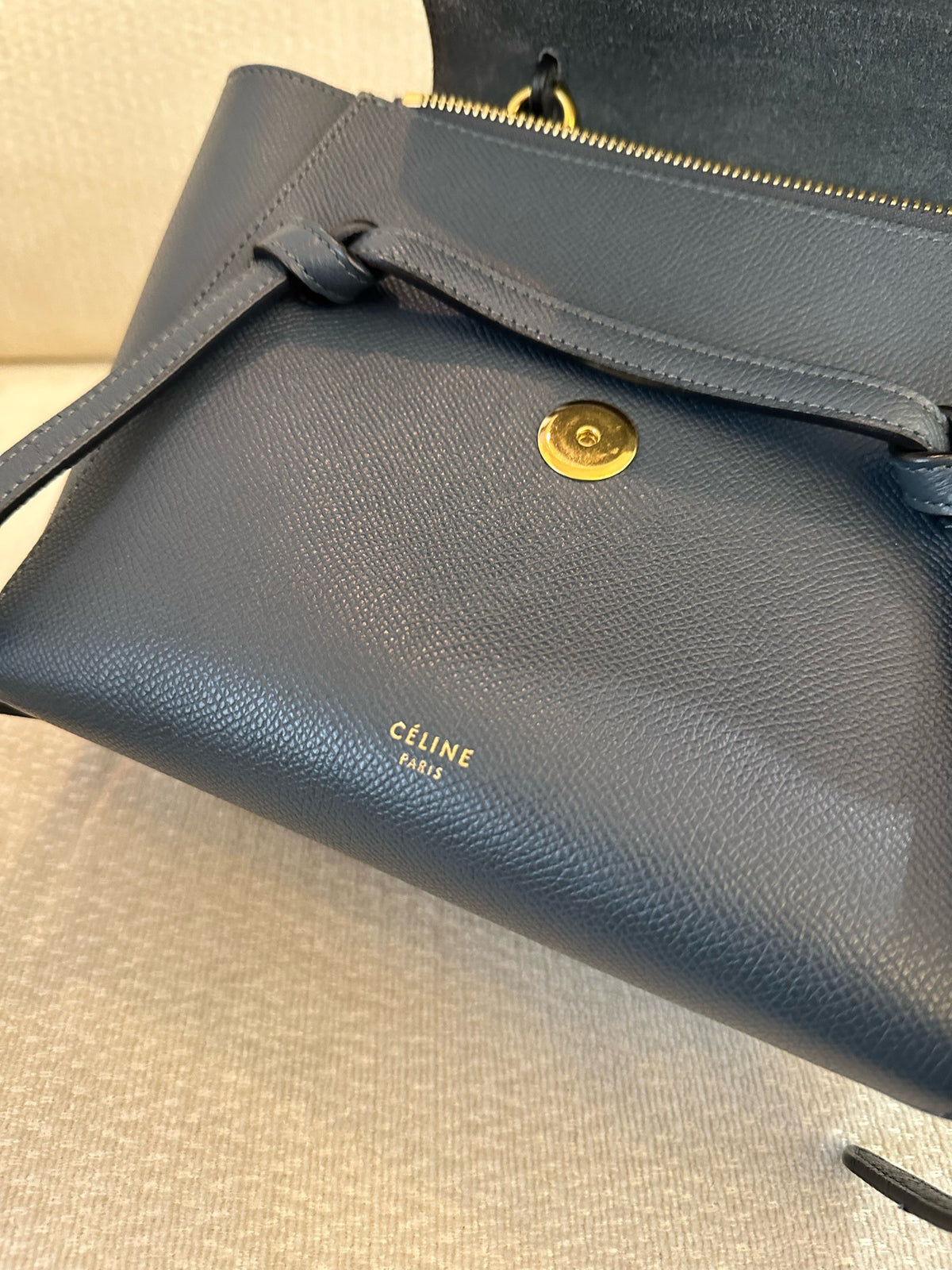 Celine - Belt Bag Pico - Leather - Navy - (mini)