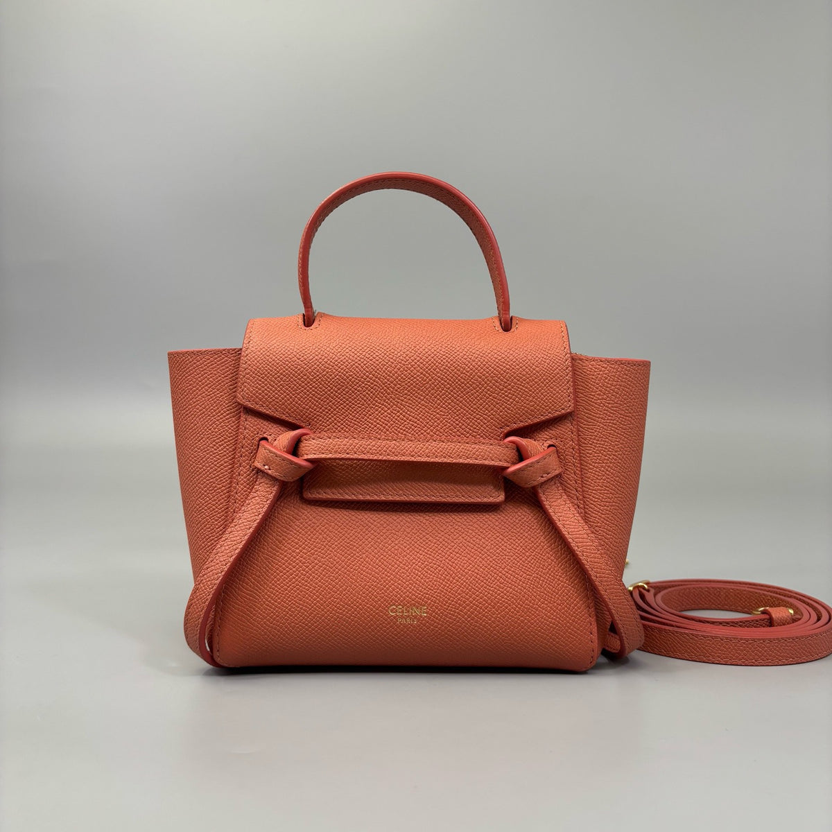 Celine - Belt Bag Pico - Leather - Orange - (mini)