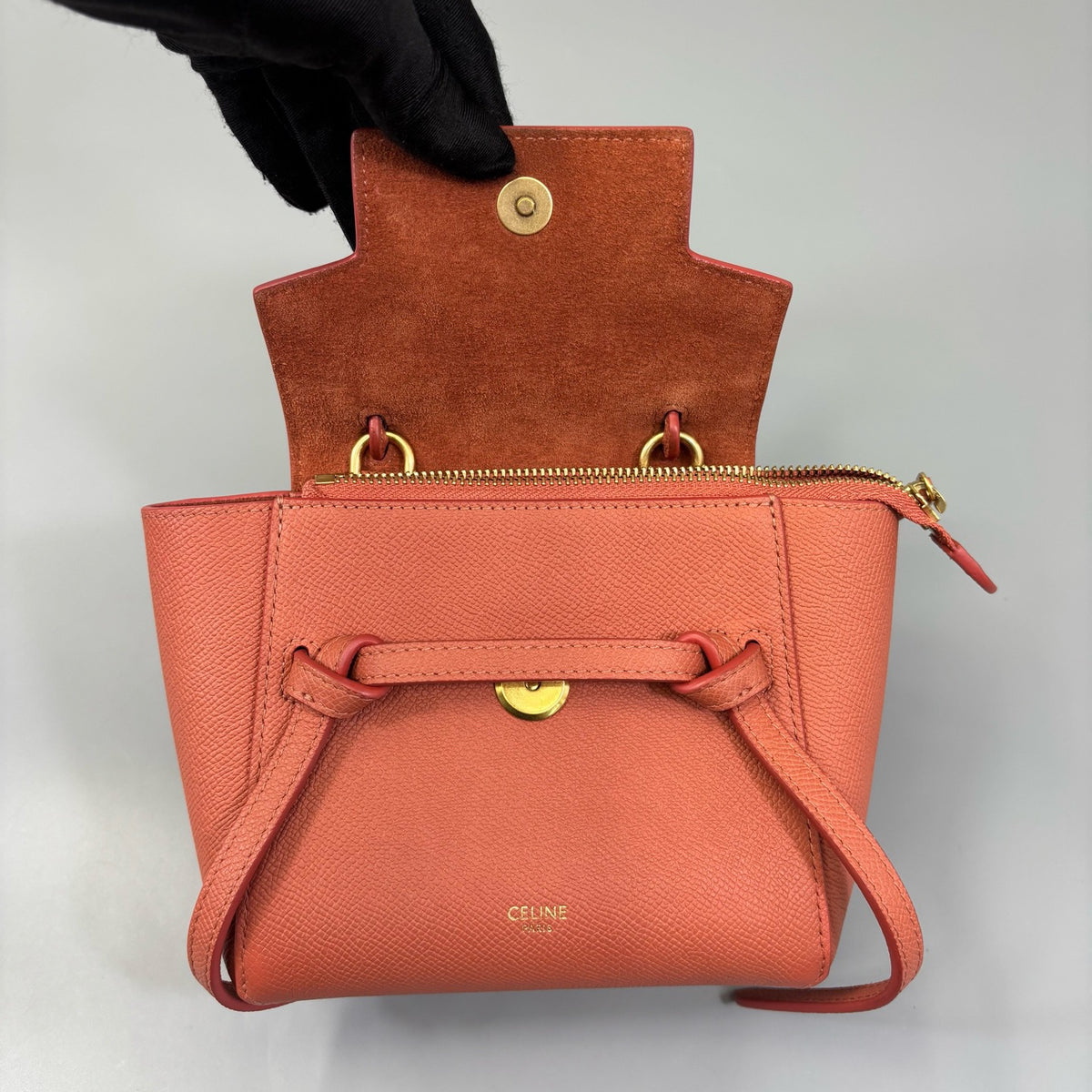 Celine - Belt Bag Pico - Leather - Orange - (mini)