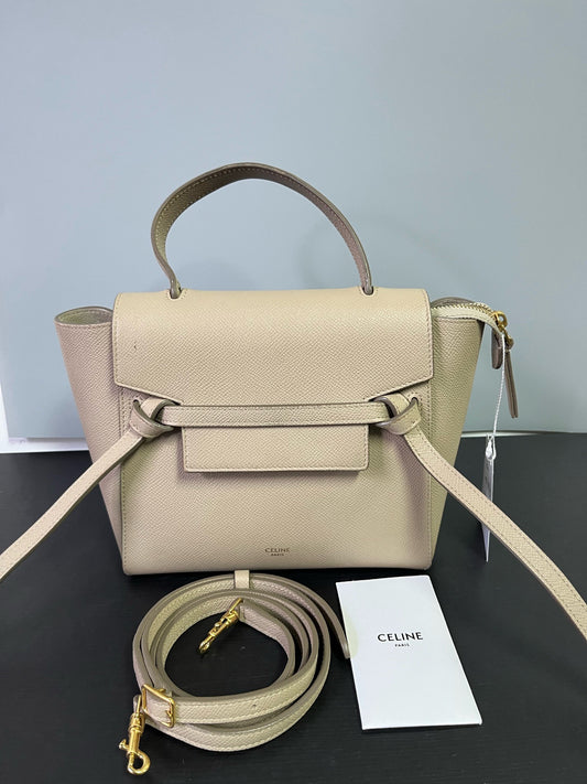 Celine - Belt Bag Small - Leather - Beige - (Small)