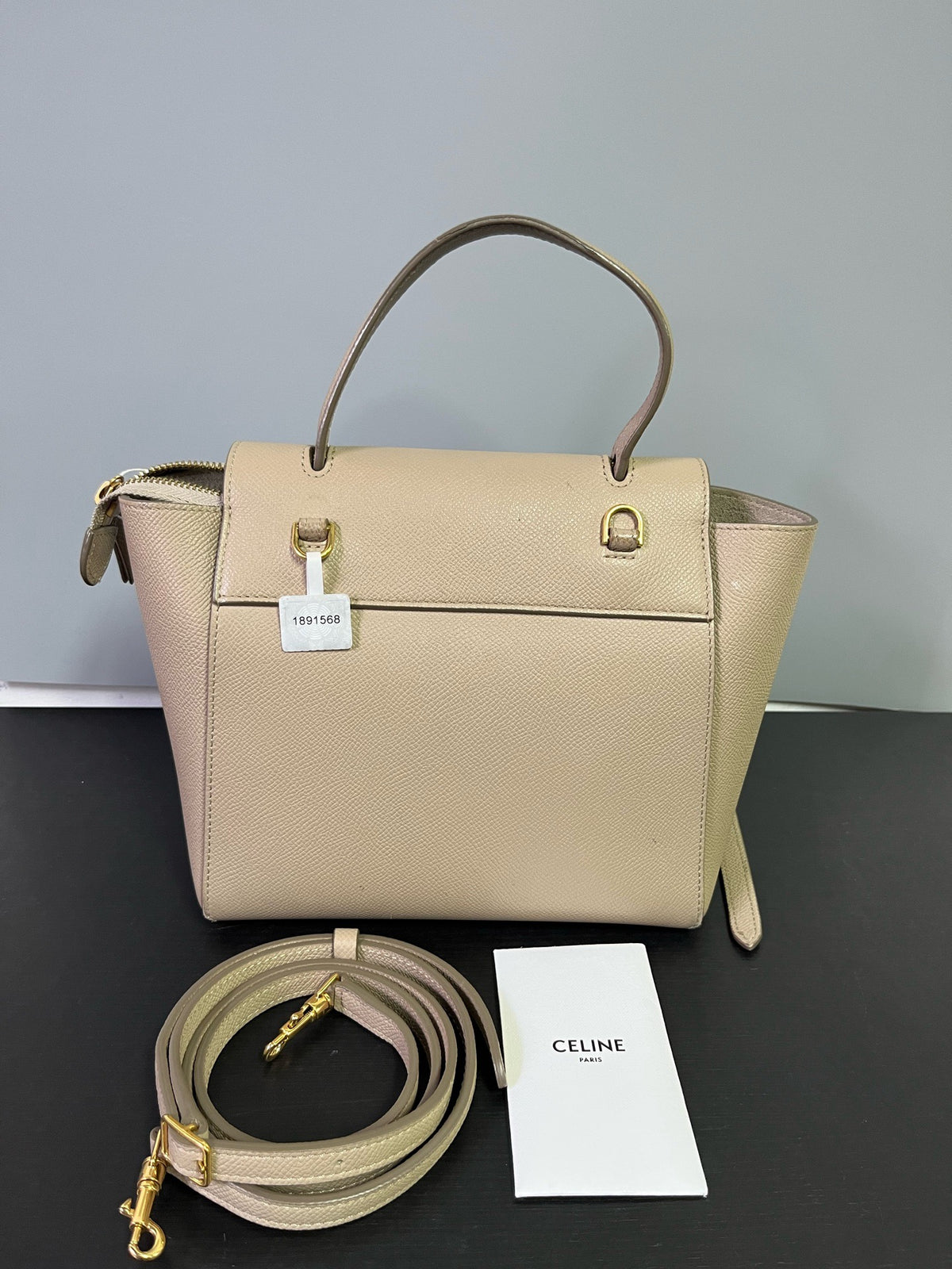 Celine - Belt Bag Small - Leather - Beige - (Small)