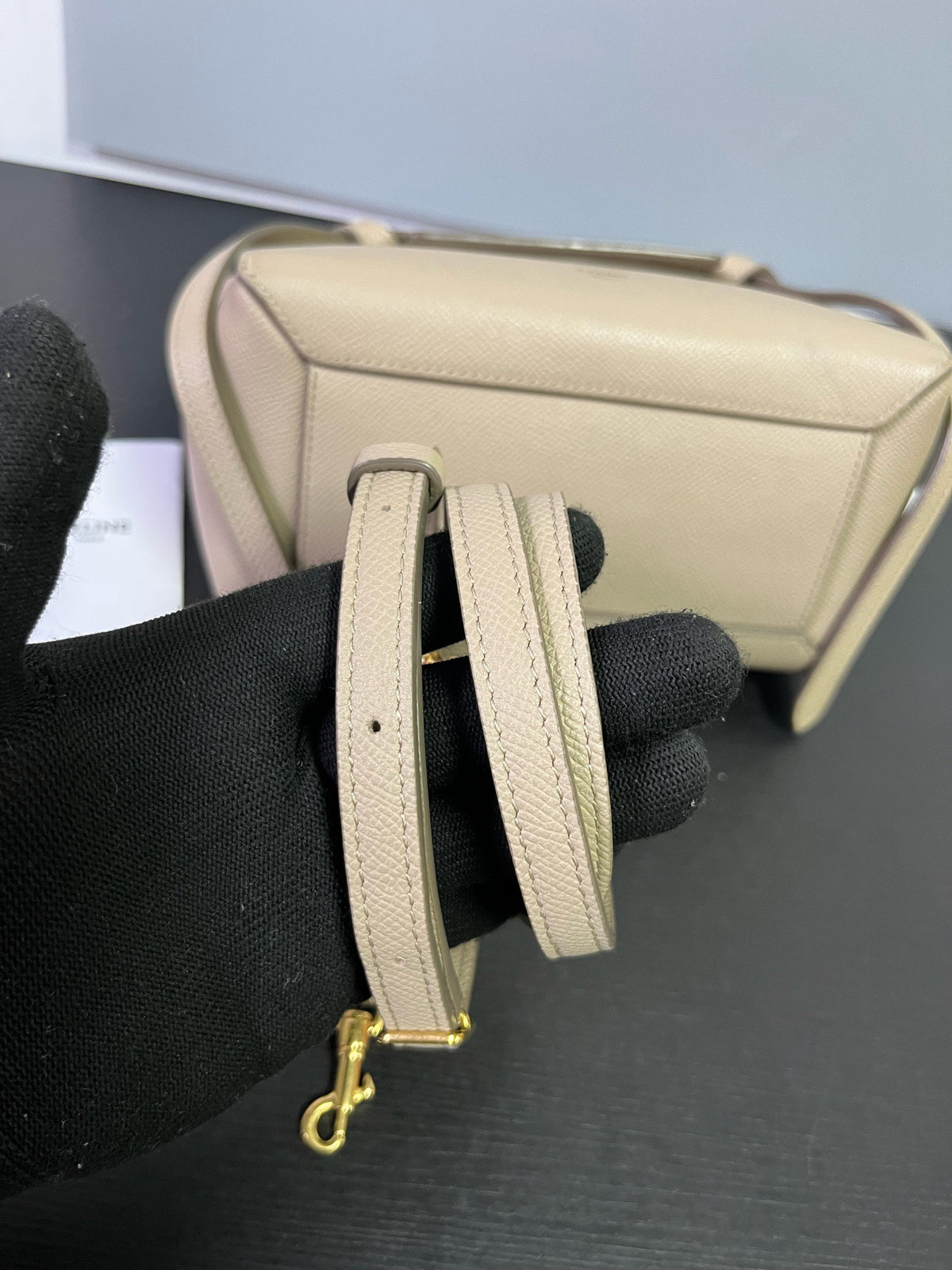 Celine - Belt Bag Small - Leather - Beige - (Small)