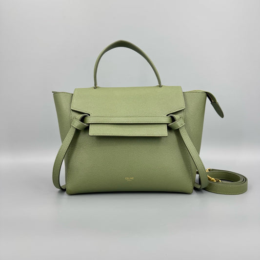Celine - Belt Bag Small - Leather - Green - (small)