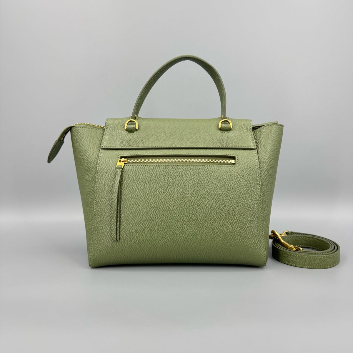 Celine - Belt Bag Small - Leather - Green - (small)