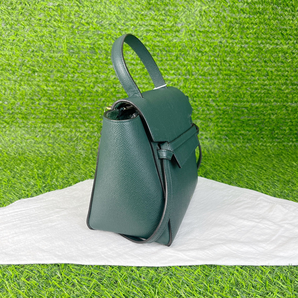 Celine - Belt Bag Small - Leather - Green - (small)