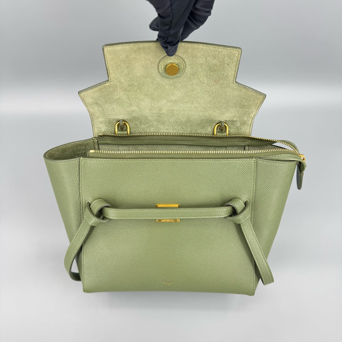 Celine - Belt Bag Small - Leather - Green - (small)