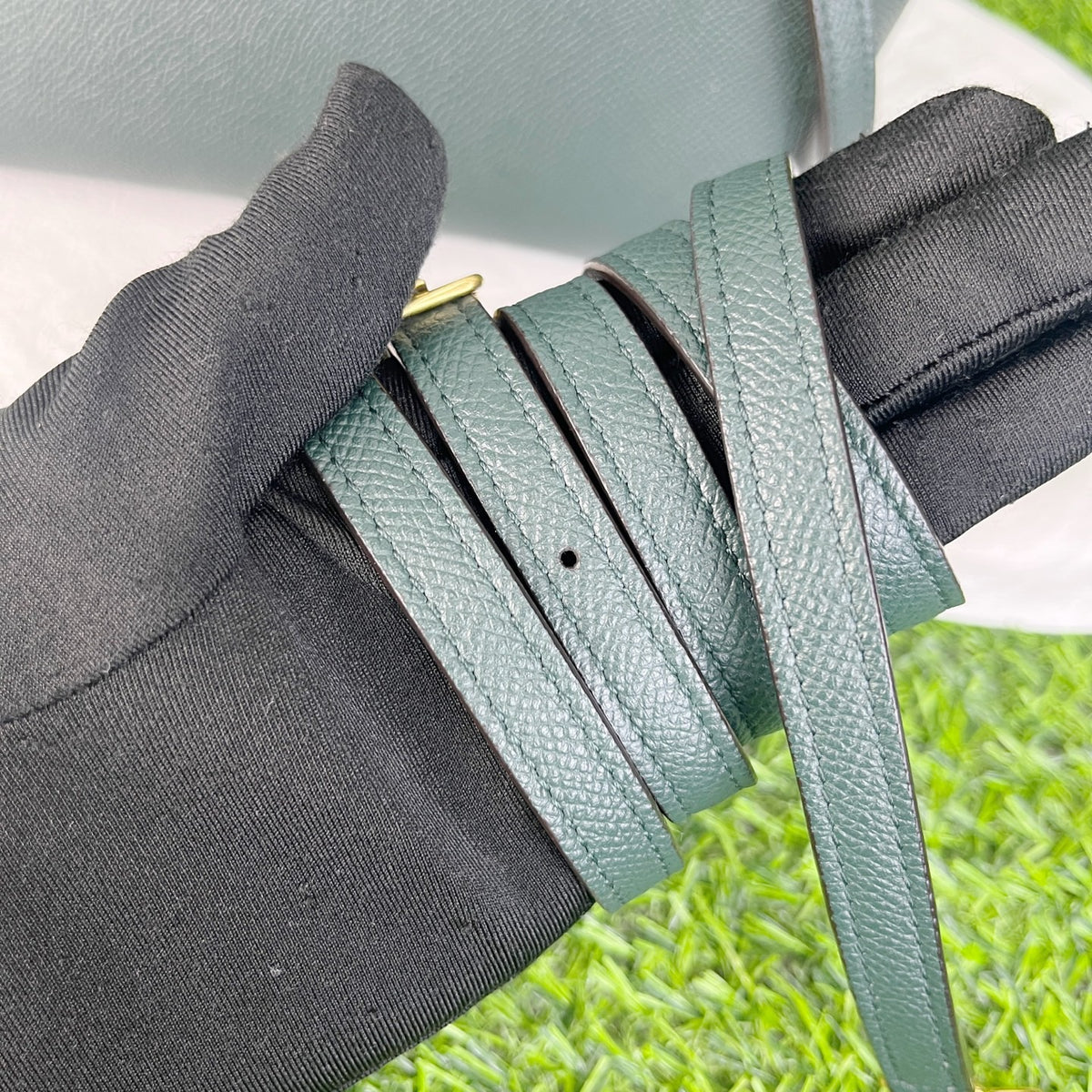 Celine - Belt Bag Small - Leather - Green - (small)