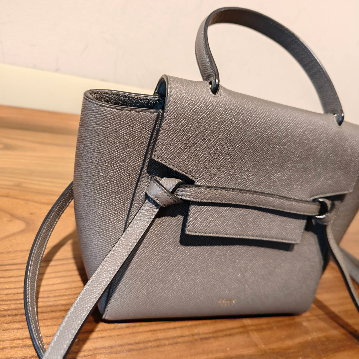 Celine - Belt Bag Small - Leather - Grey - (Small)