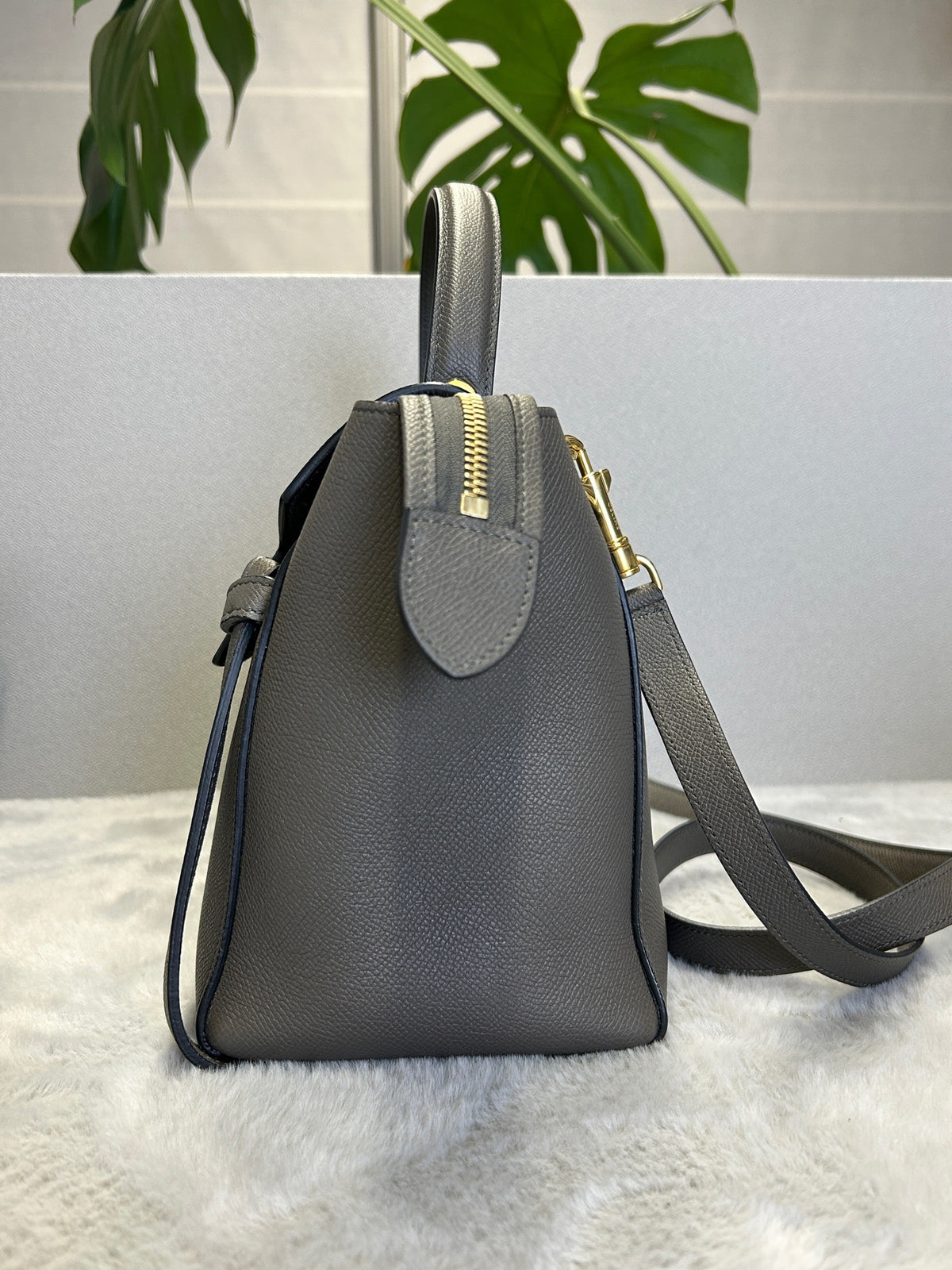 Celine - Belt Bag Small - Leather - Grey - (Small)