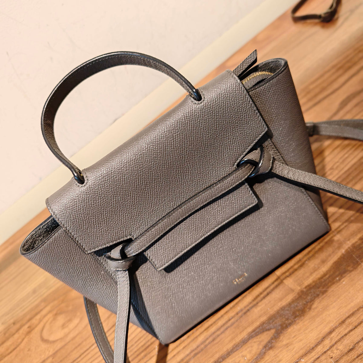 Celine - Belt Bag Small - Leather - Grey - (Small)