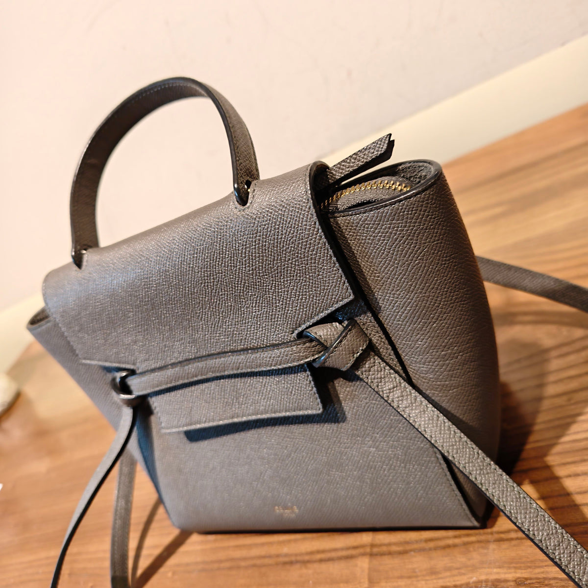 Celine - Belt Bag Small - Leather - Grey - (Small)