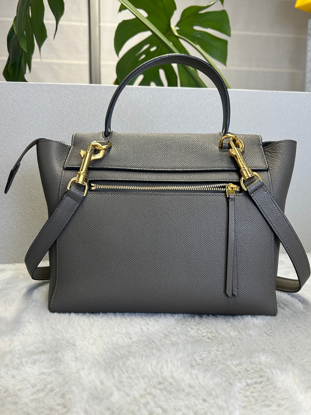 Celine - Belt Bag Small - Leather - Grey - (Small)