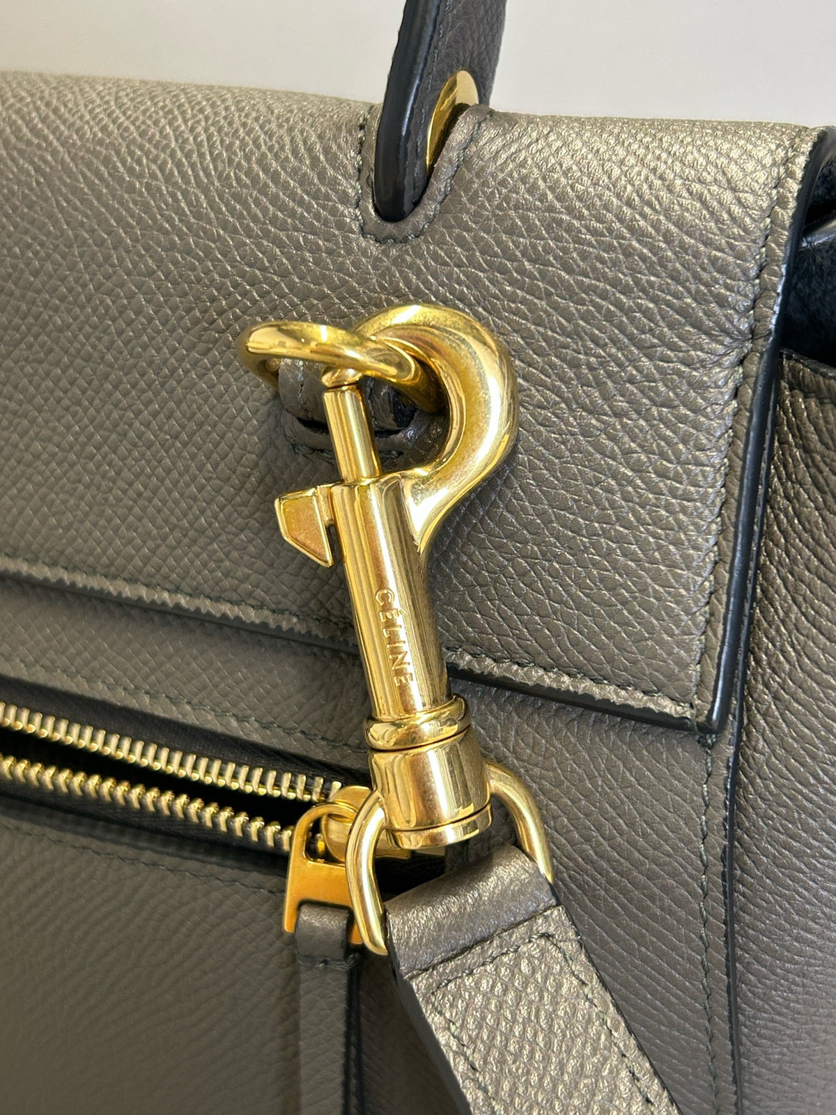 Celine - Belt Bag Small - Leather - Grey - (Small)