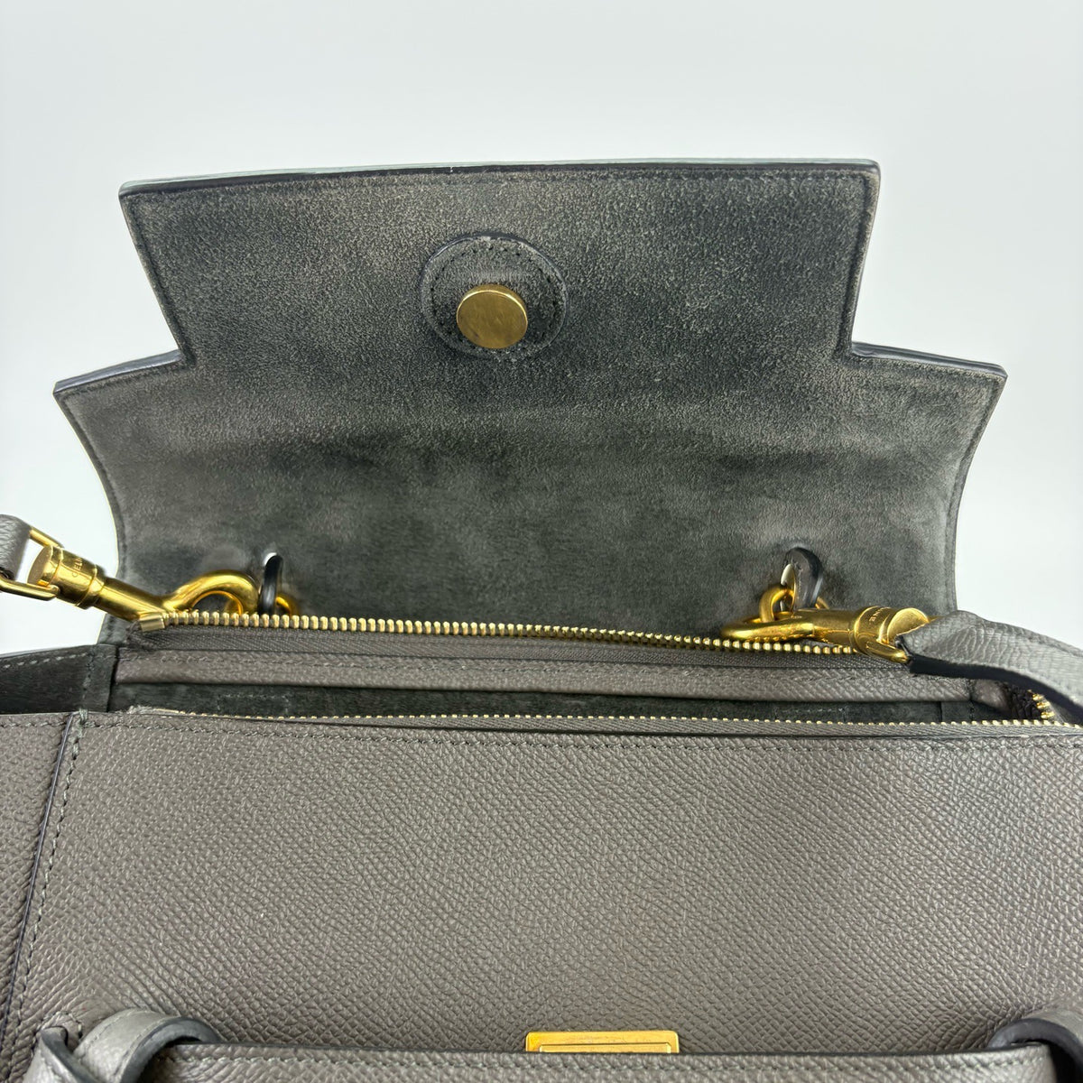 Celine - Belt Bag Small - Leather - Grey - (small)