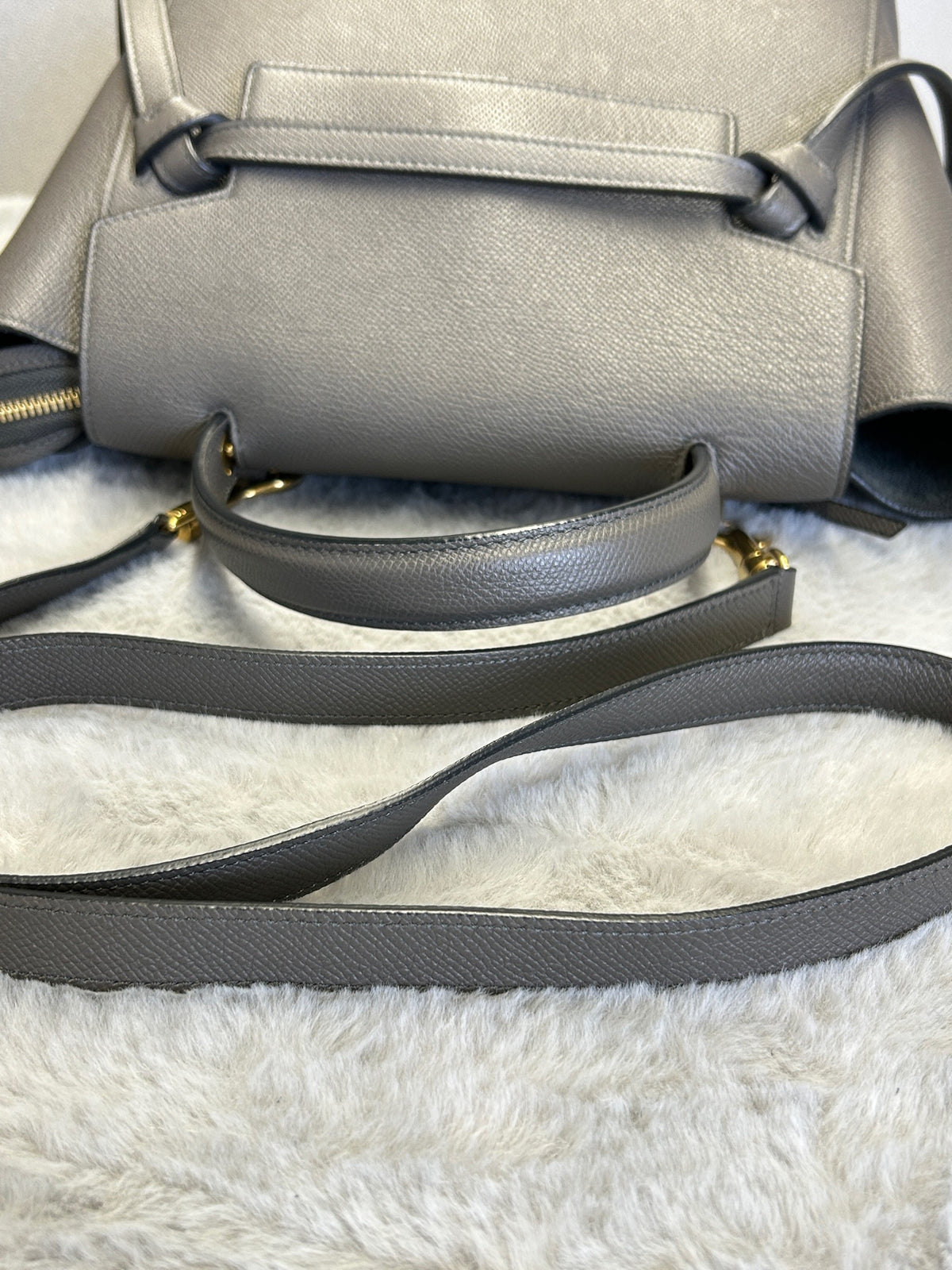 Celine - Belt Bag Small - Leather - Grey - (Small)