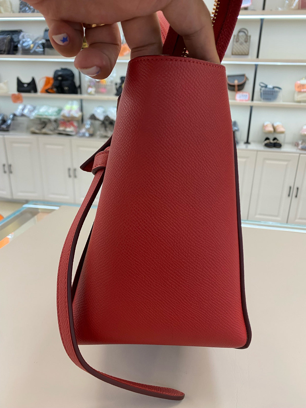 Celine - Belt Bag Small - Leather - Red - (small)