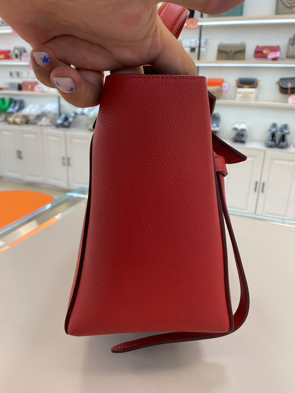 Celine - Belt Bag Small - Leather - Red - (small)