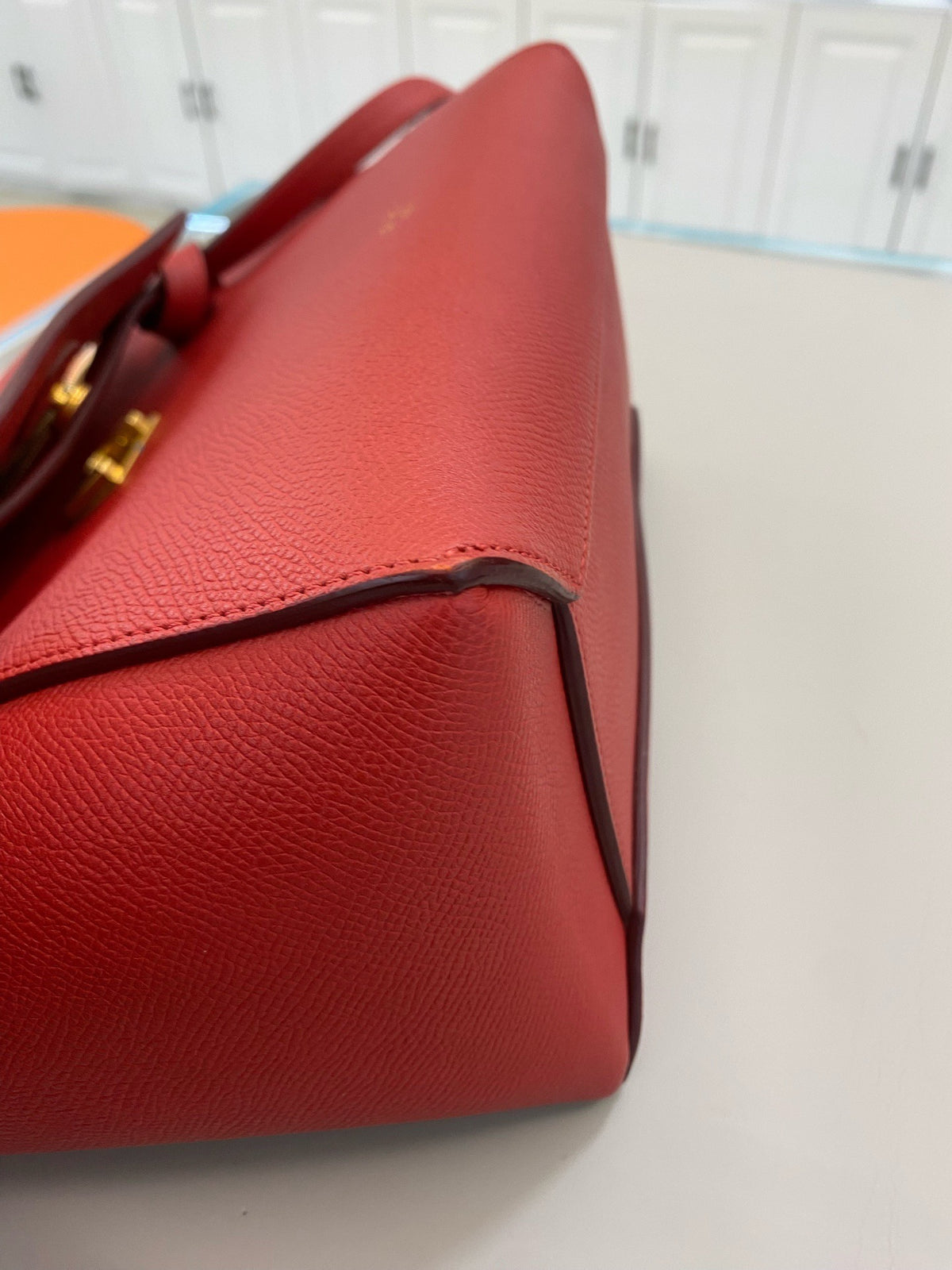 Celine - Belt Bag Small - Leather - Red - (small)