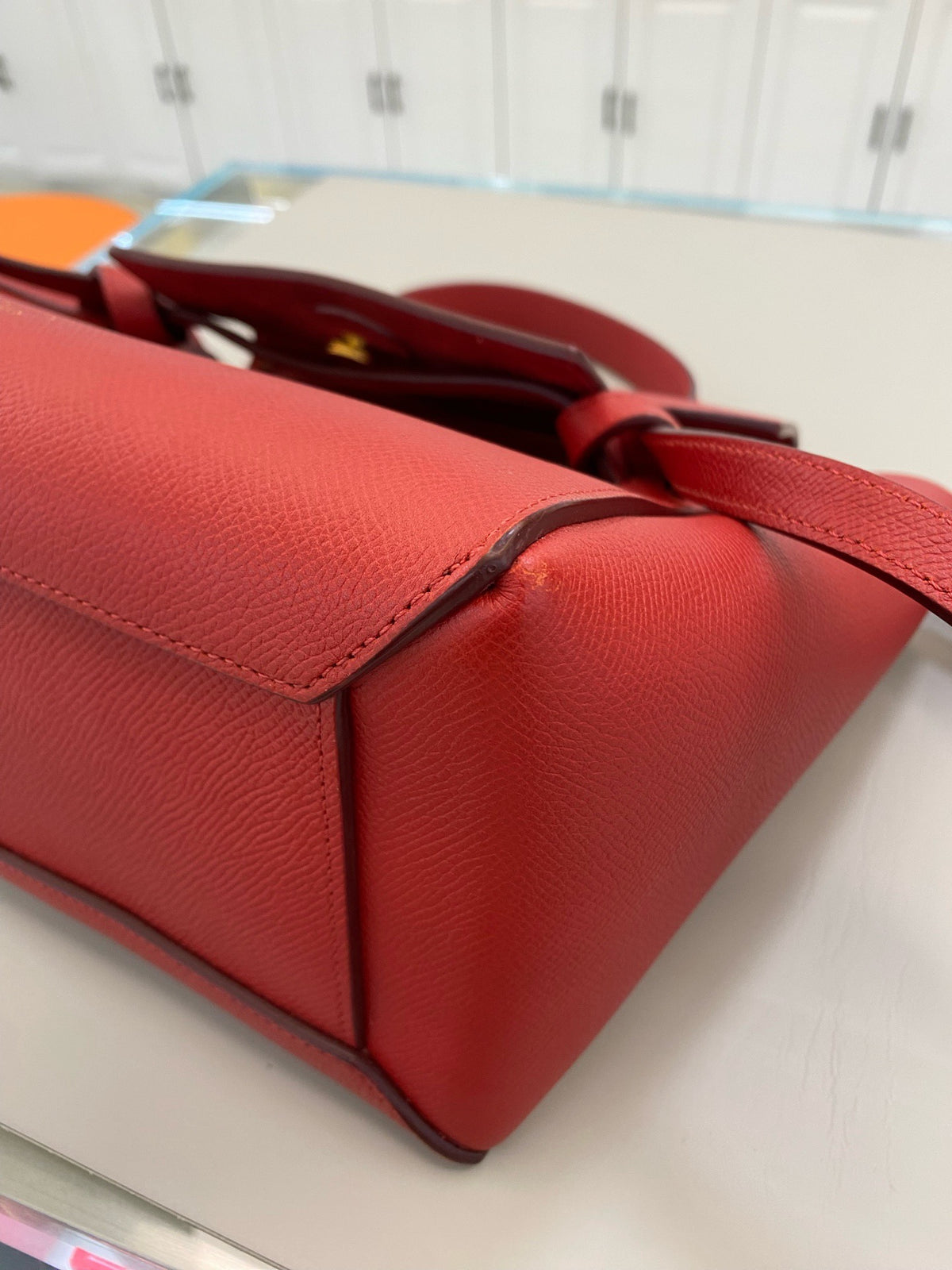 Celine - Belt Bag Small - Leather - Red - (small)
