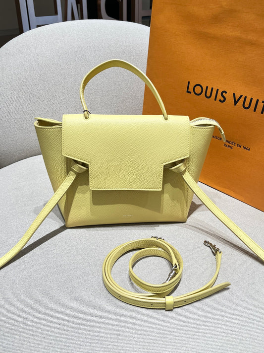 Celine - Belt Bag Small - Leather - Yellow - (small)