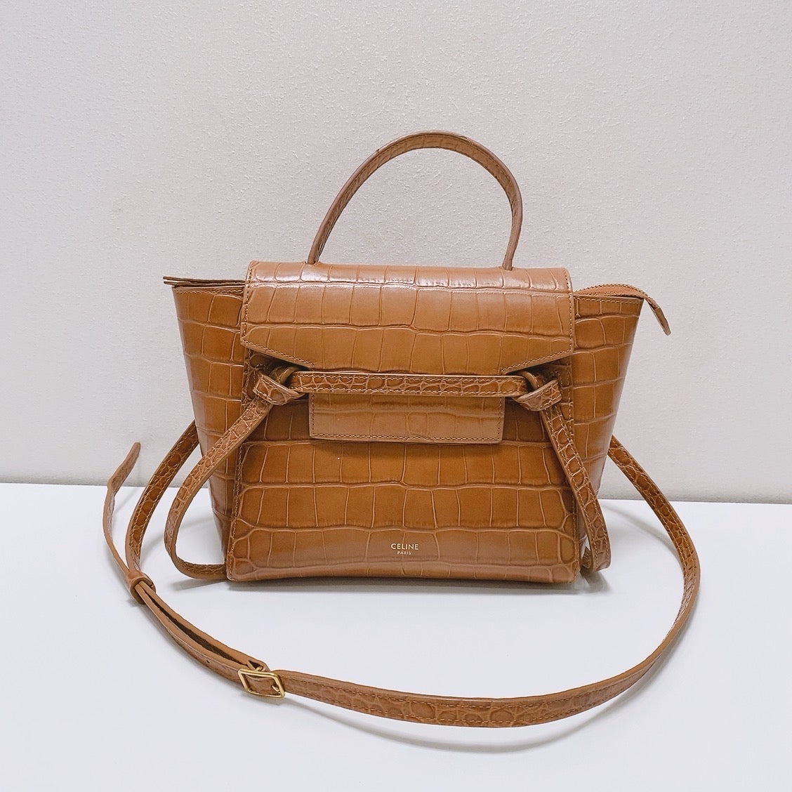 Celine - Belt - Leather - Brown - (mini)