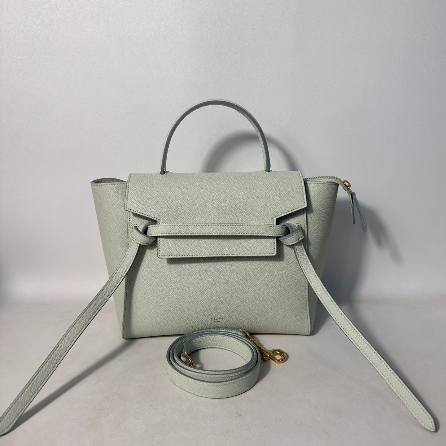 Celine - Belt - Leather - Green - (small)