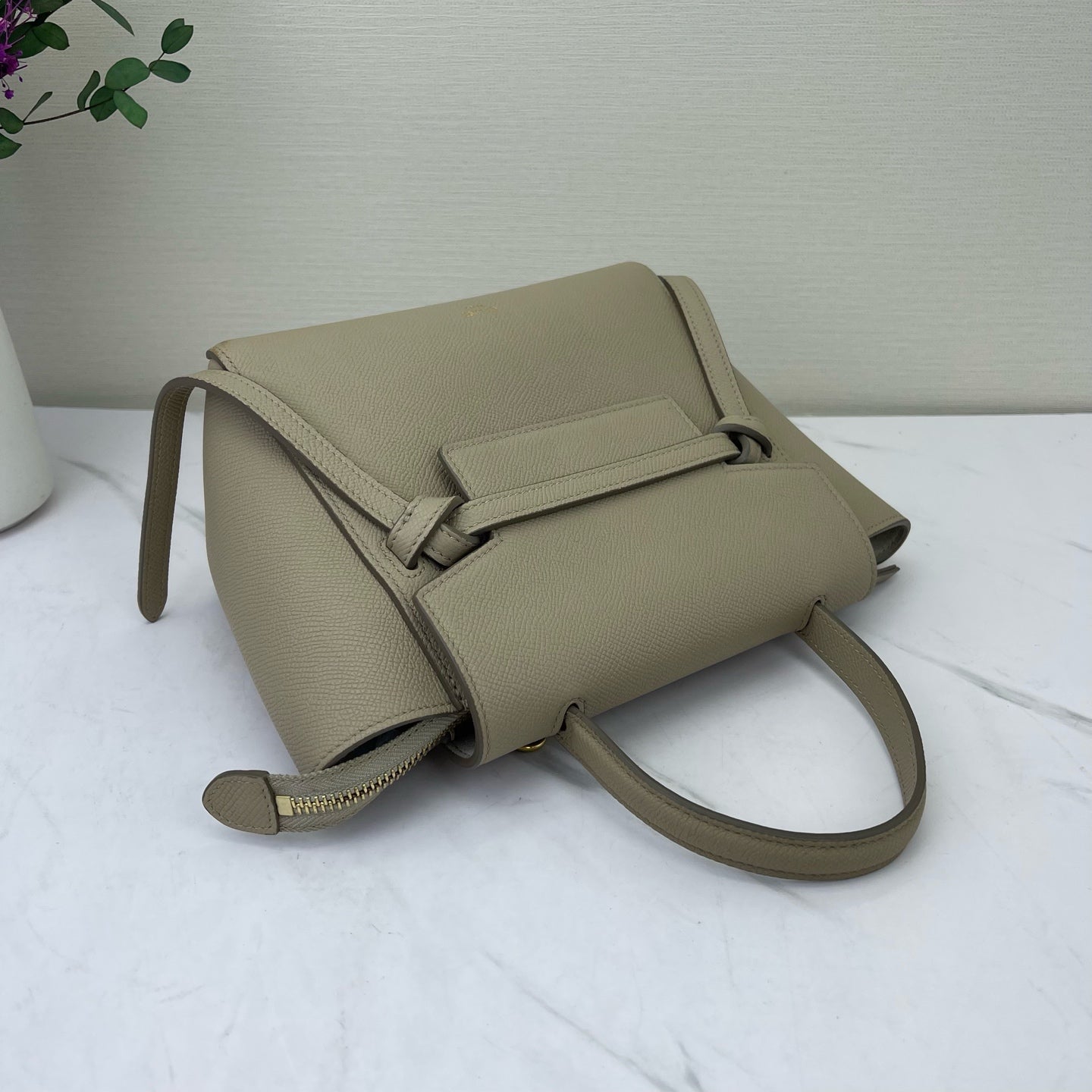 Celine - Belt - Leather - Grey - (nano)
