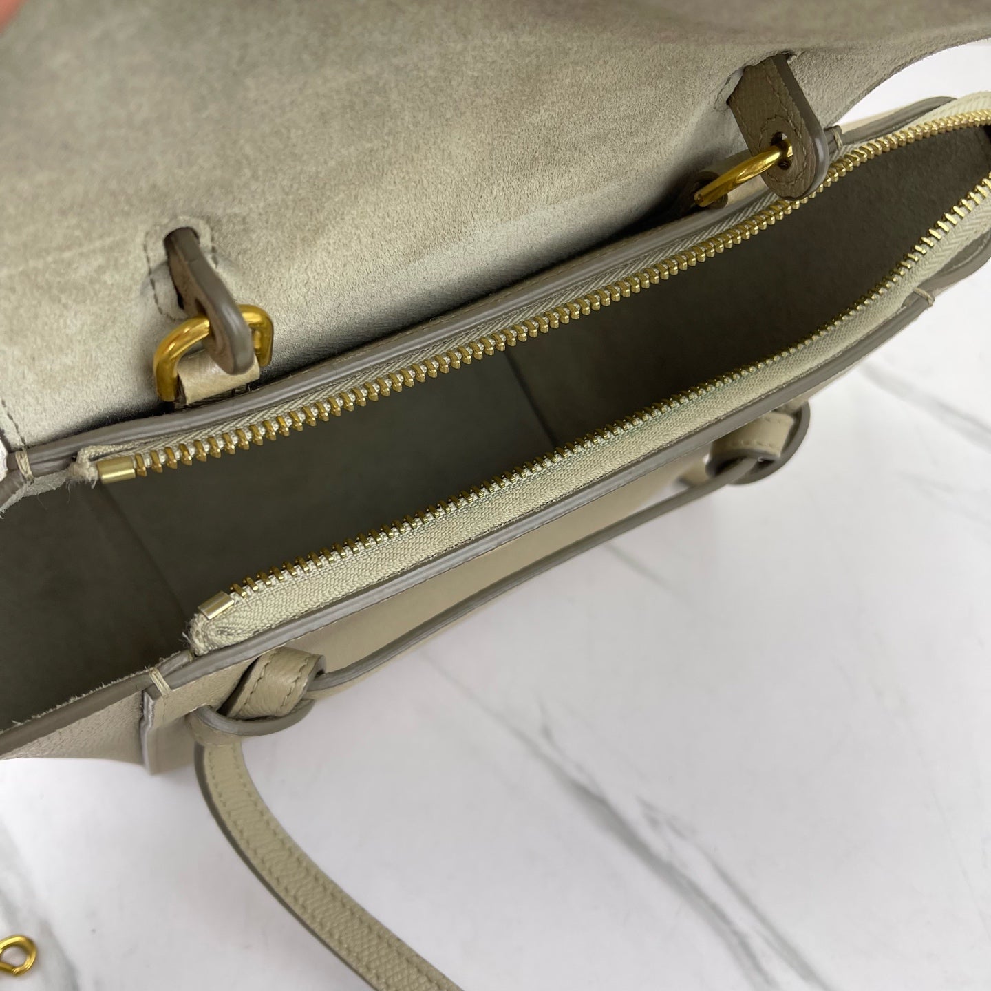 Celine - Belt - Leather - Grey - (nano)