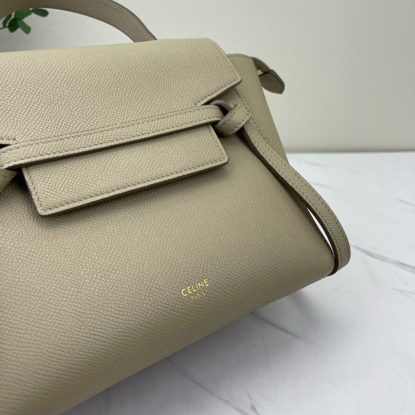 Celine - Belt - Leather - Grey - (nano)