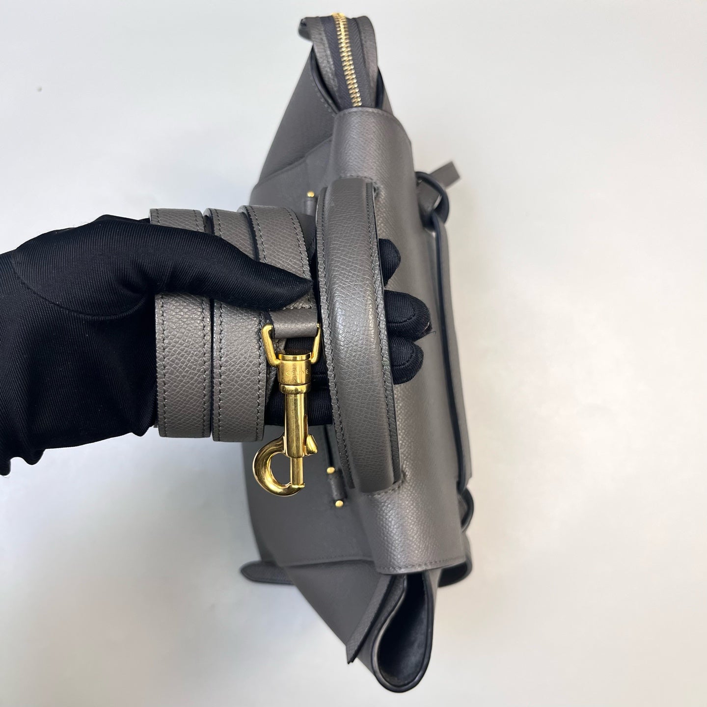 Celine - Belt - Leather - Grey - (small)