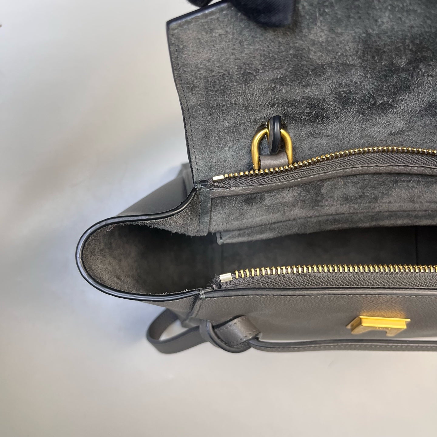 Celine - Belt - Leather - Grey - (small)