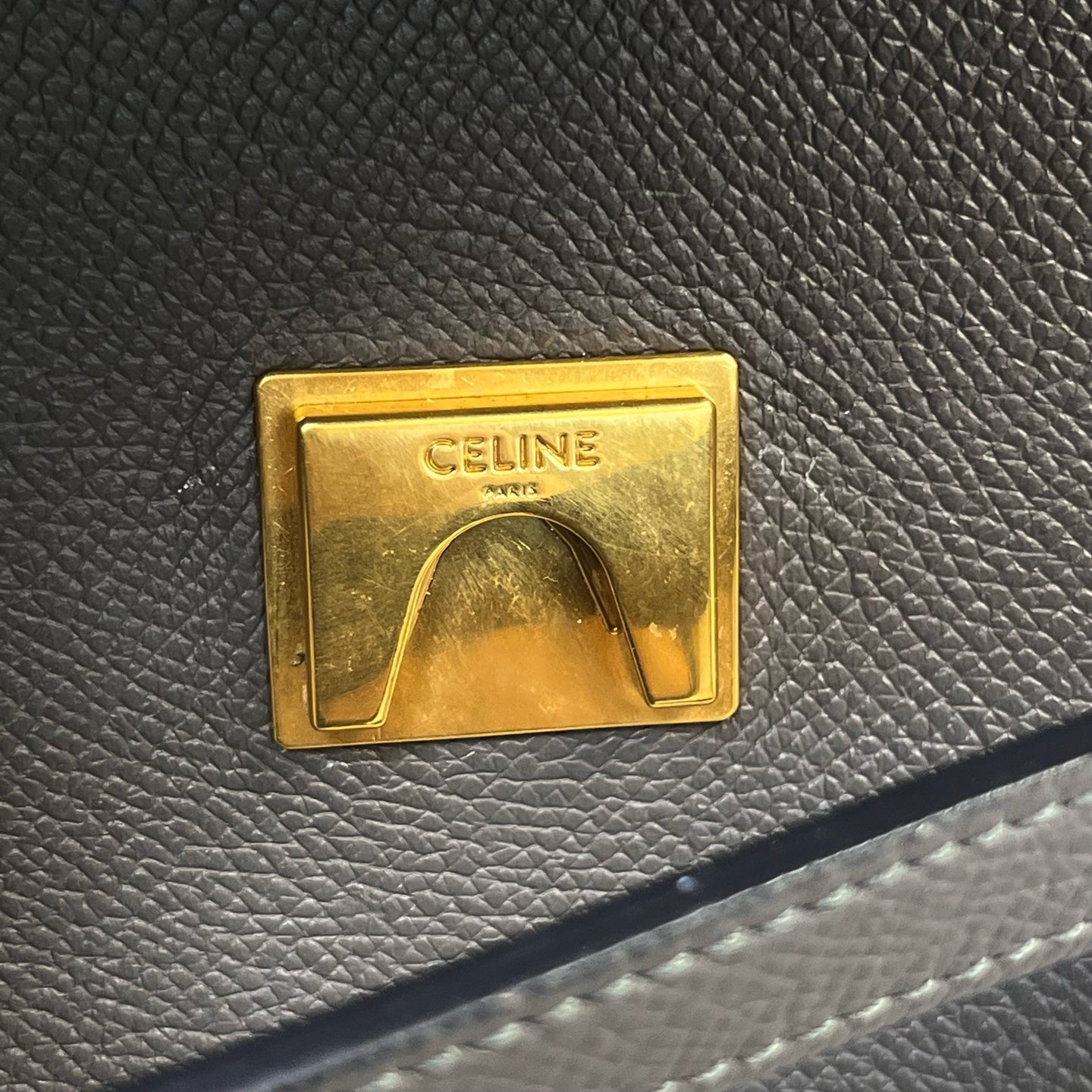 Celine - Belt - Leather - Grey - (small)