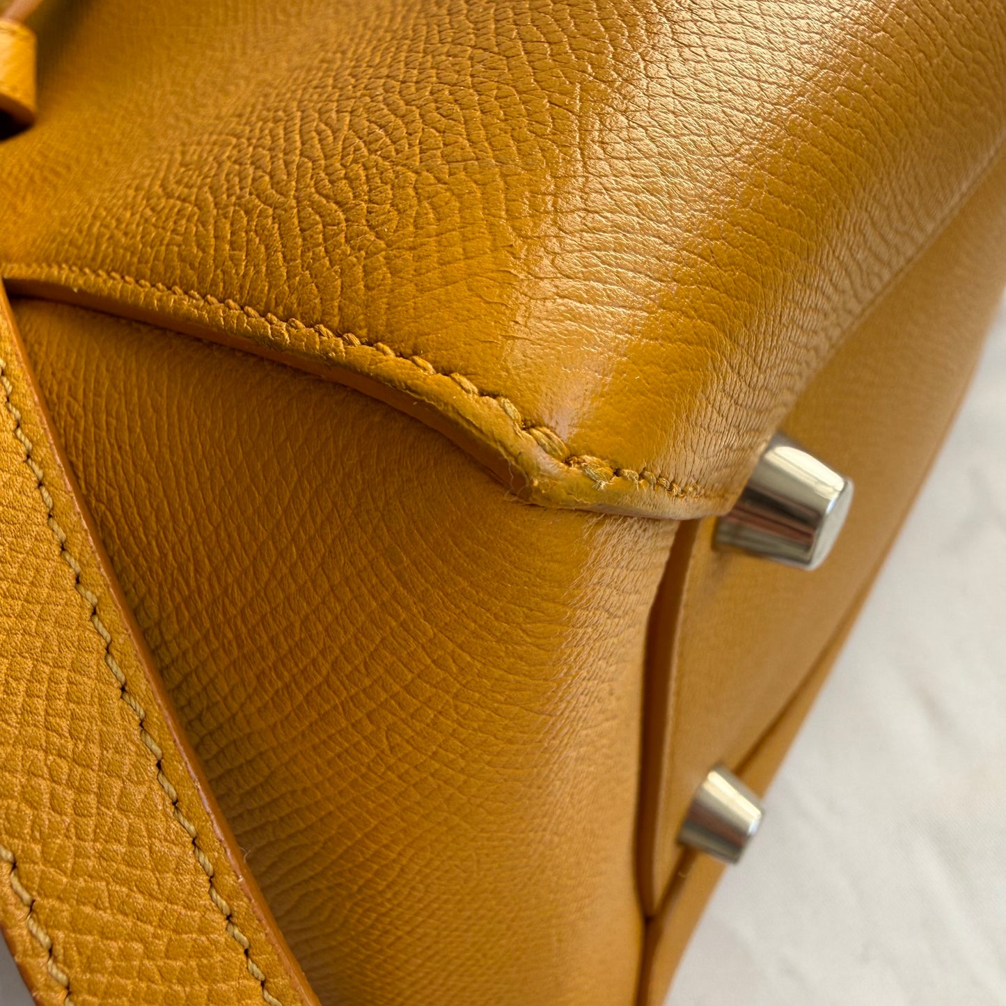 Céline - Belt - Leather - Yellow - (medium)
