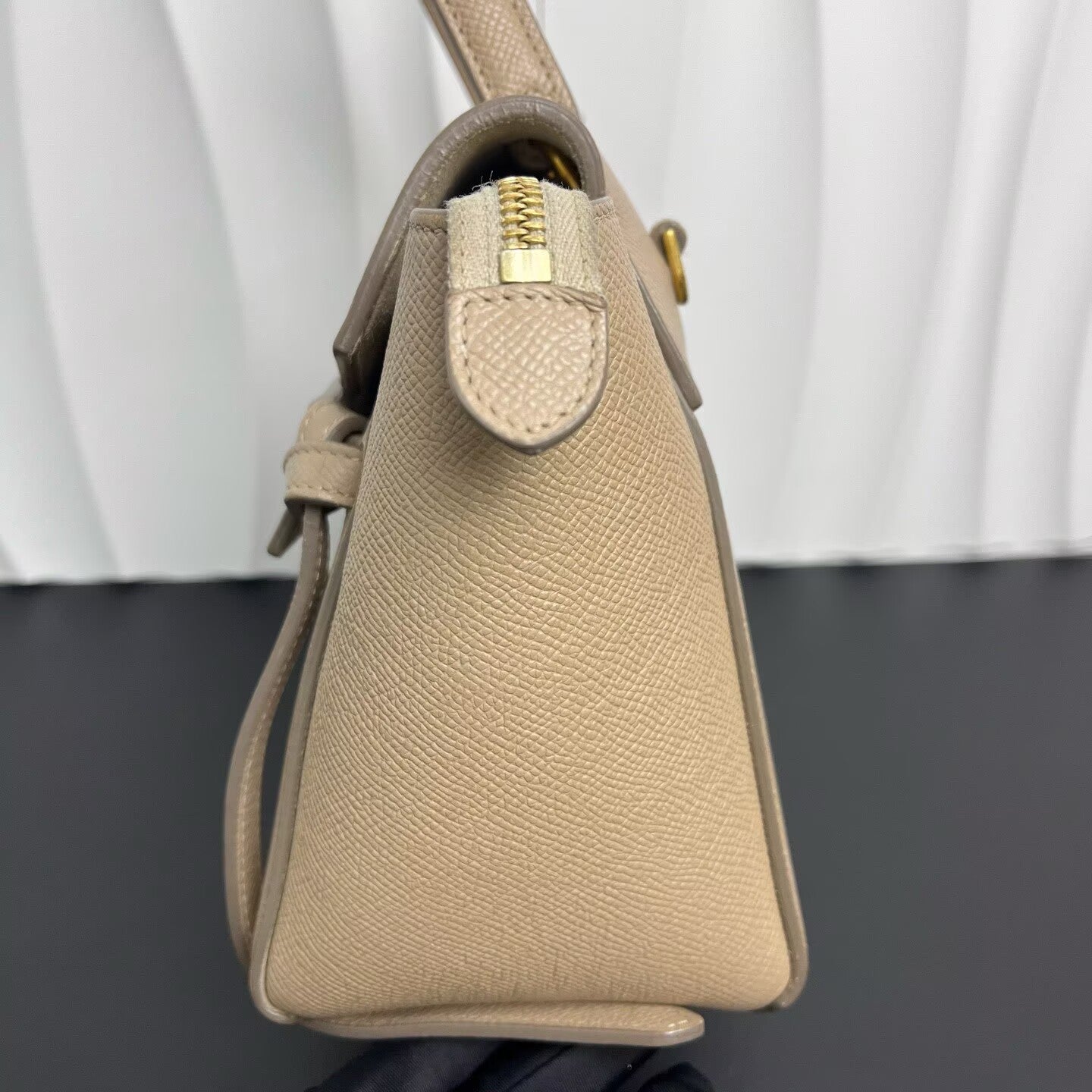 Celine - Belt Micro Bag - Grained calfskin leather - Beige - (small)