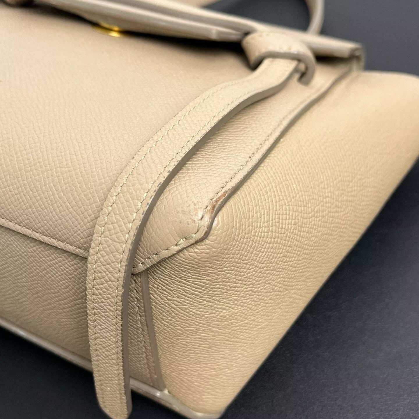 Celine - Belt Micro Bag - Grained calfskin leather - Beige - (small)
