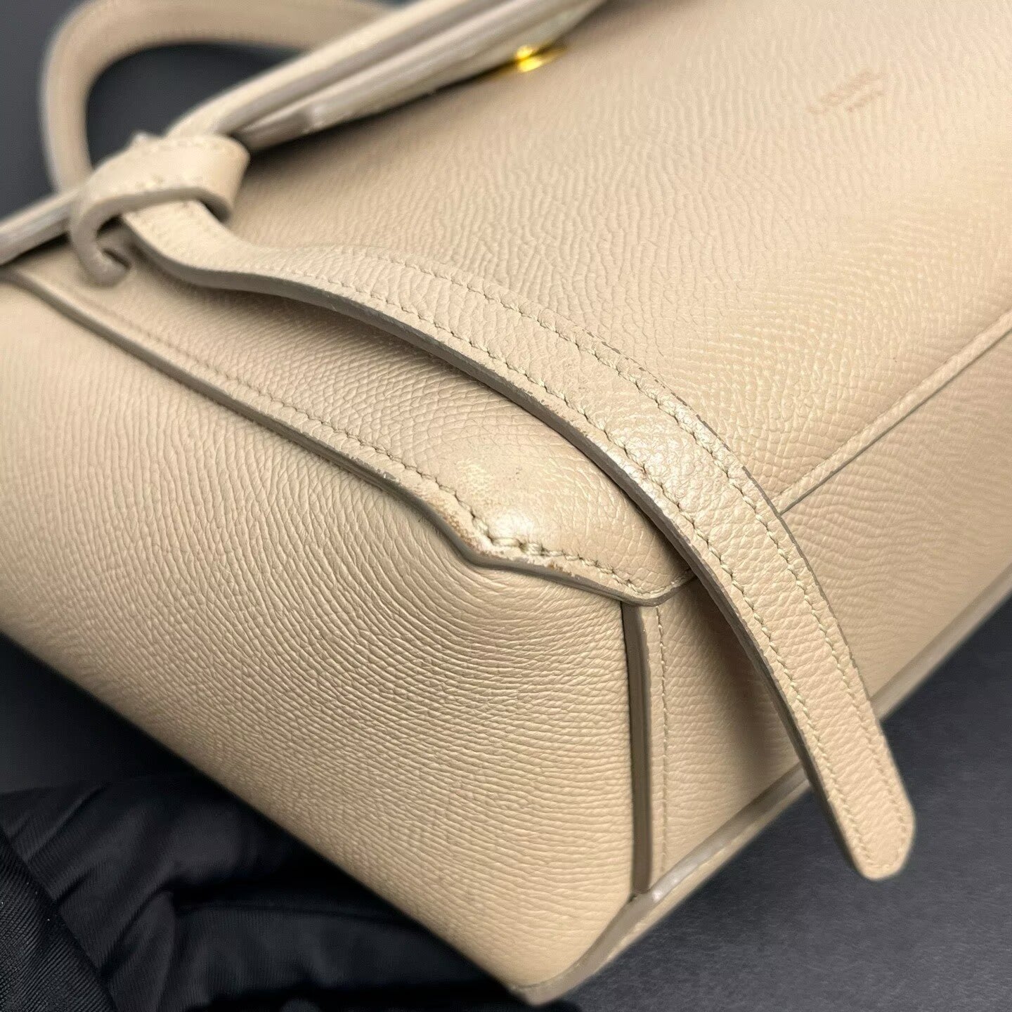 Celine - Belt Micro Bag - Grained calfskin leather - Beige - (small)