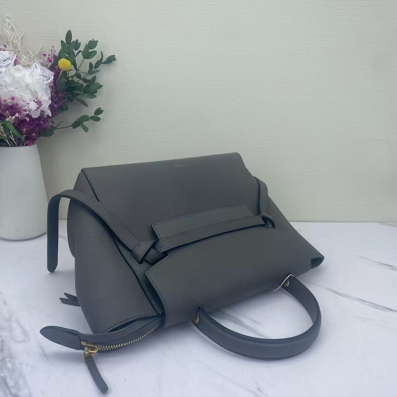Celine - Belt Micro - Cowhide leather - Grey - (small)