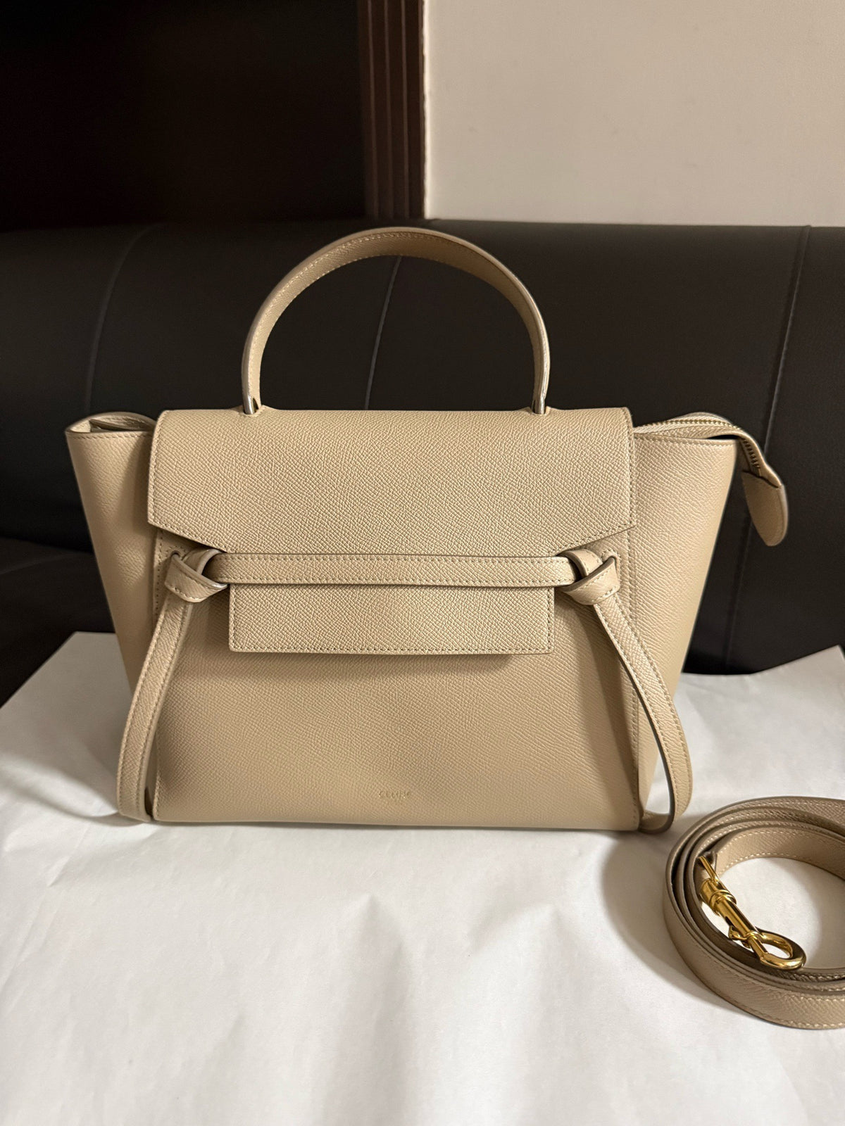 Celine - Belt Micro - Leather - Beige - (mini)