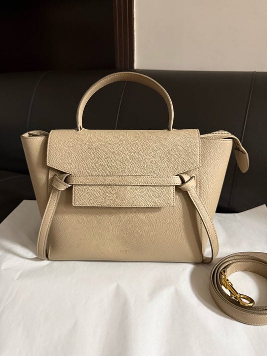 Celine - Belt Micro - Leather - Beige - (mini)