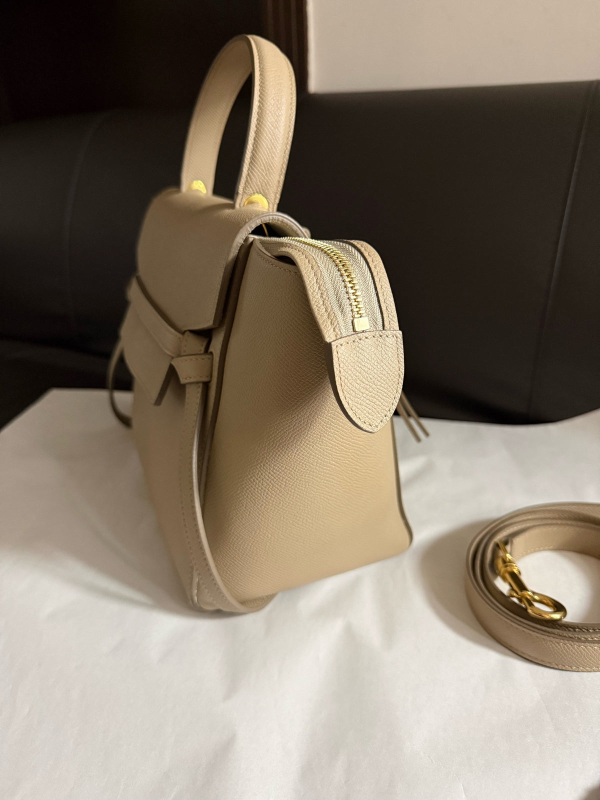 Celine - Belt Micro - Leather - Beige - (mini)
