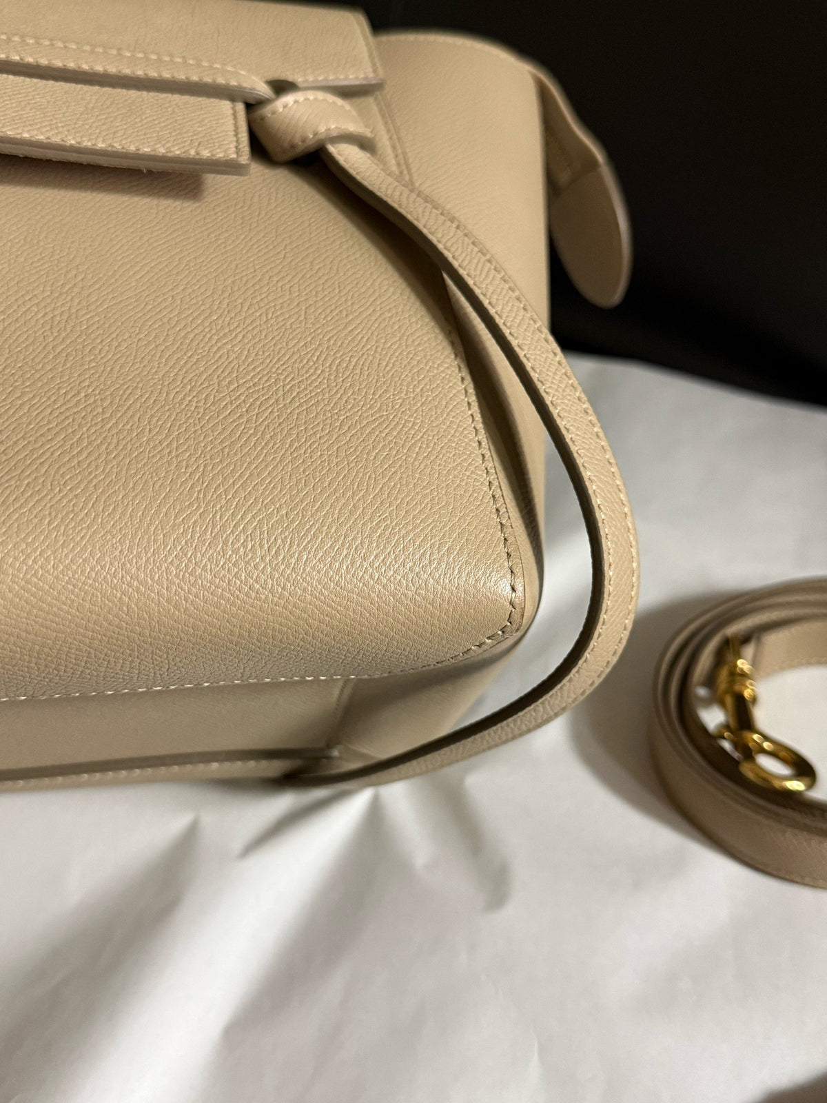Celine - Belt Micro - Leather - Beige - (mini)