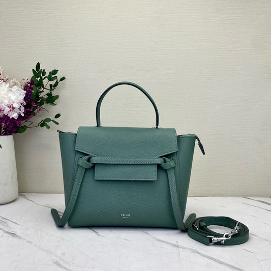 Celine - Belt Micro - Leather - Green - (small)