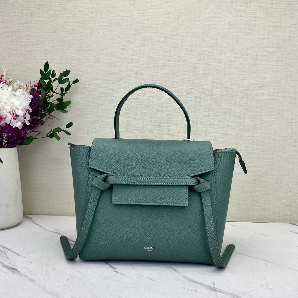 Celine - Belt Micro - Leather - Green - (small)
