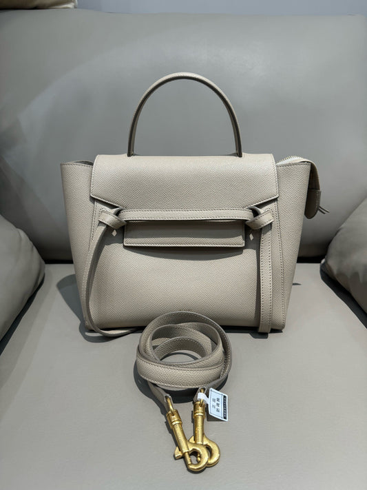 Celine - Belt Micro - Leather - Grey - (mini)