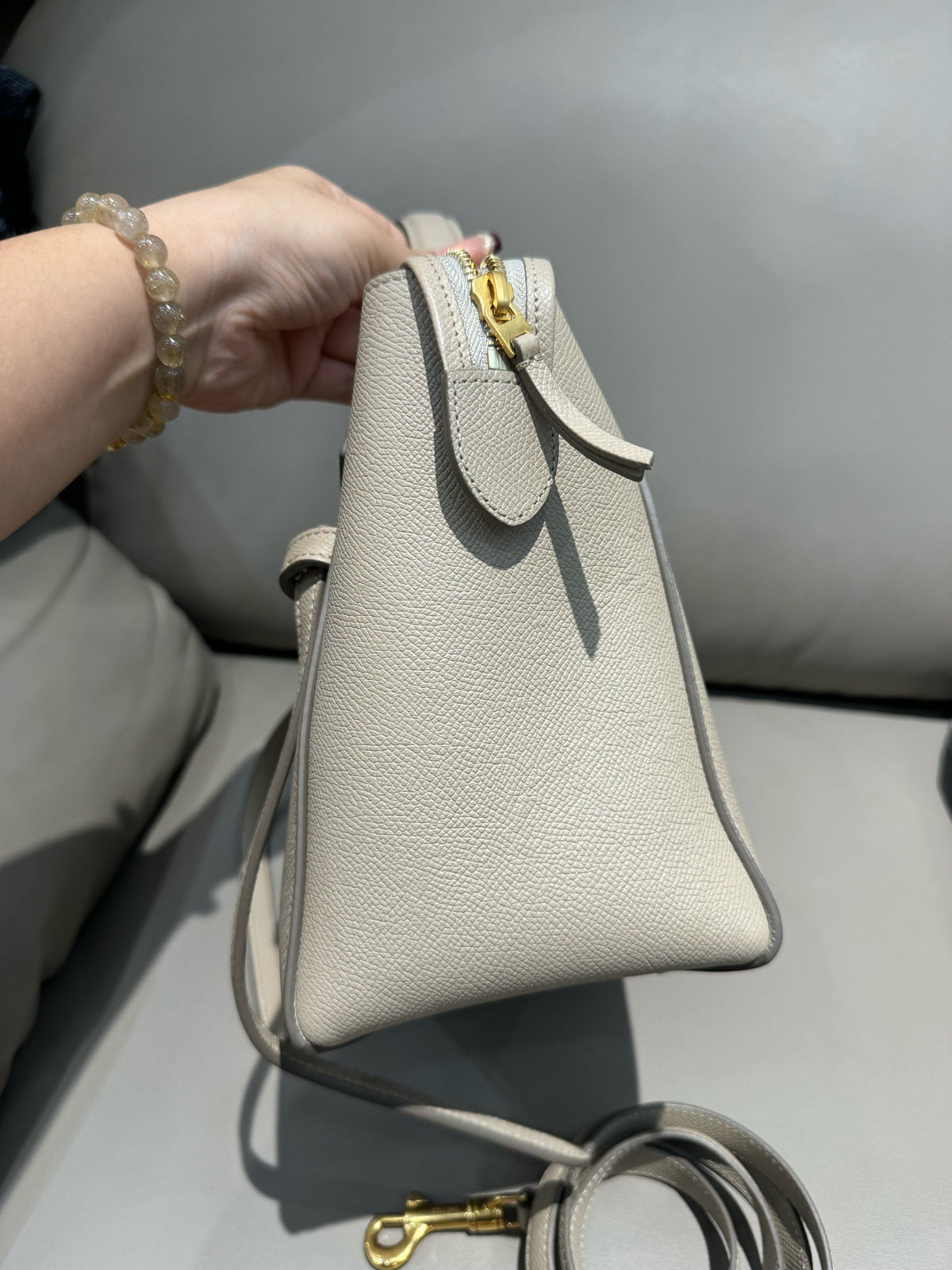 Celine - Belt Micro - Leather - Grey - (mini)
